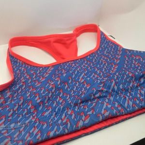 Champion Pink Blue Design Reversible Action Sports Bra‎ Women's Small